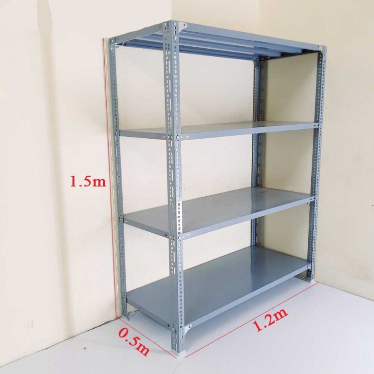 Kệ sắt V lỗ C1.5*D1.2*R0.5*4 tầng